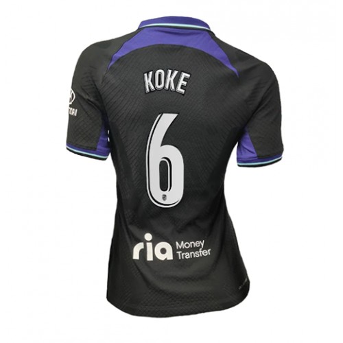 Atletico Madrid Koke #6 Bortedrakt Kvinner 2022-23 Kortermet Atletico Madrid Koke #6 Bortedrakt Kvinner 2022-23 Kortermet
